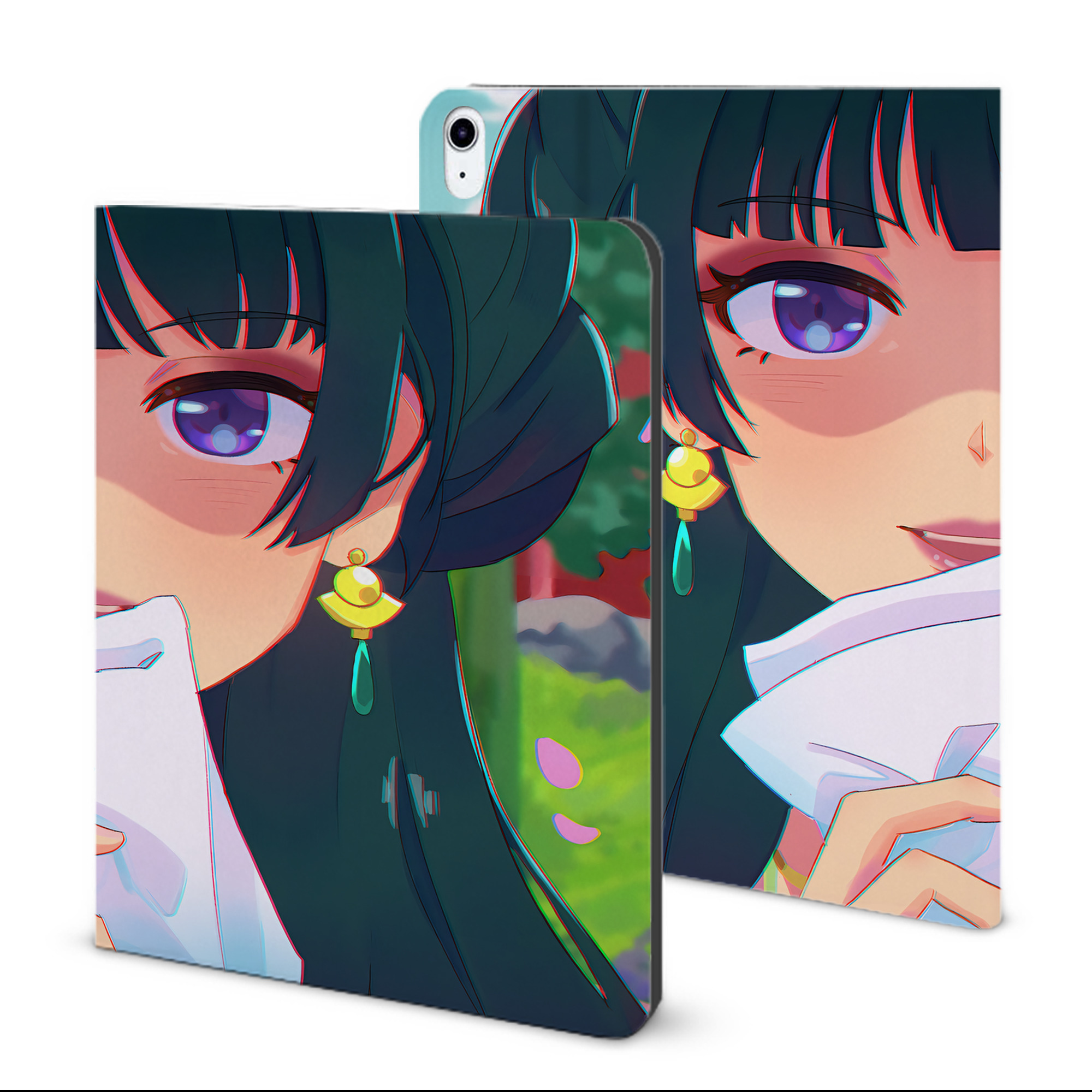 （画像用） 薬屋のひとりごと The Apothecary Diaries IPad ケース ブック型 PUレザー TPU 耐衝撃 軽量 薄型 ペン収納なし 全面保護 IPad 各モデル対応